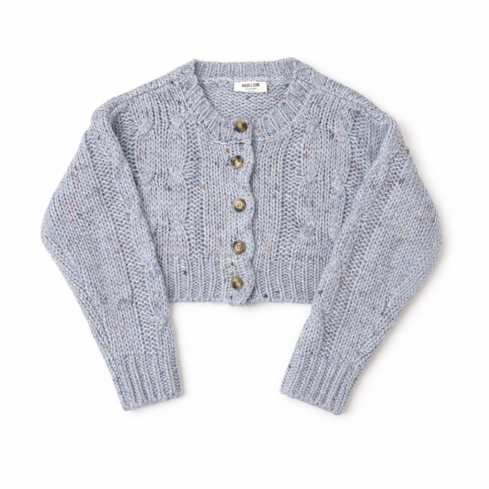 Double Zero Light Blue Knit Cardigan - Picture 2 of 2